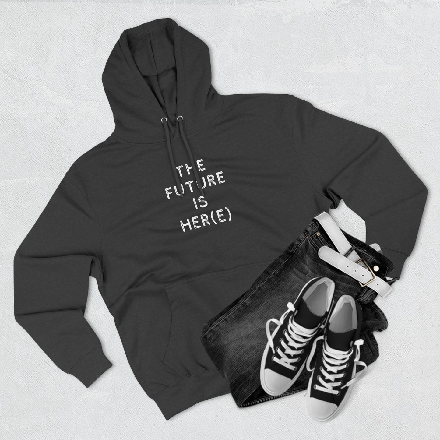 Fleece Hoodie - Feminist 'The Future is Her' Design