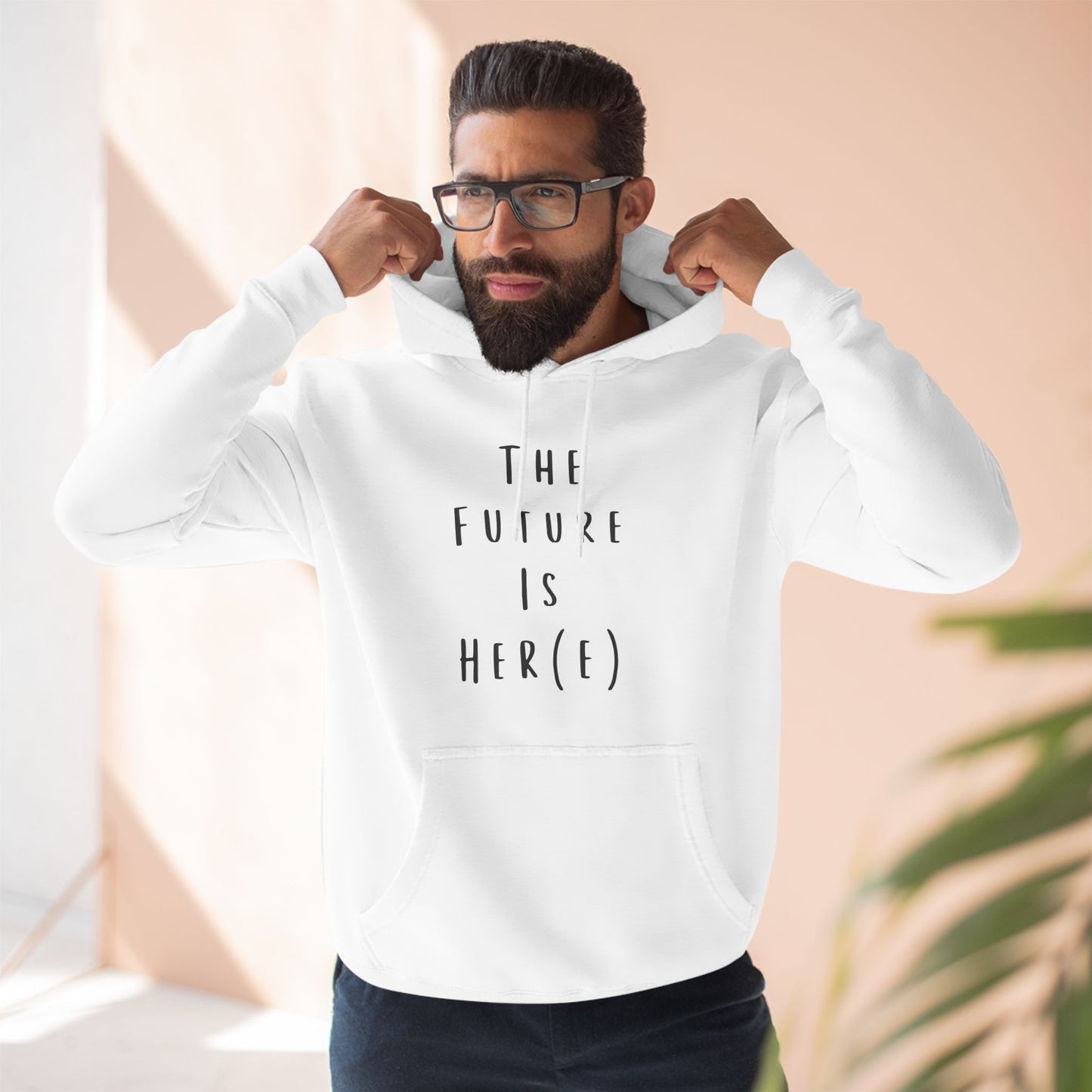 Feminist Hoodie- The Future is Her(e)