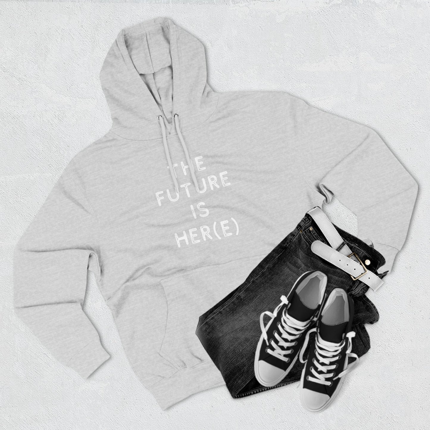 Fleece Hoodie - Feminist 'The Future is Her' Design