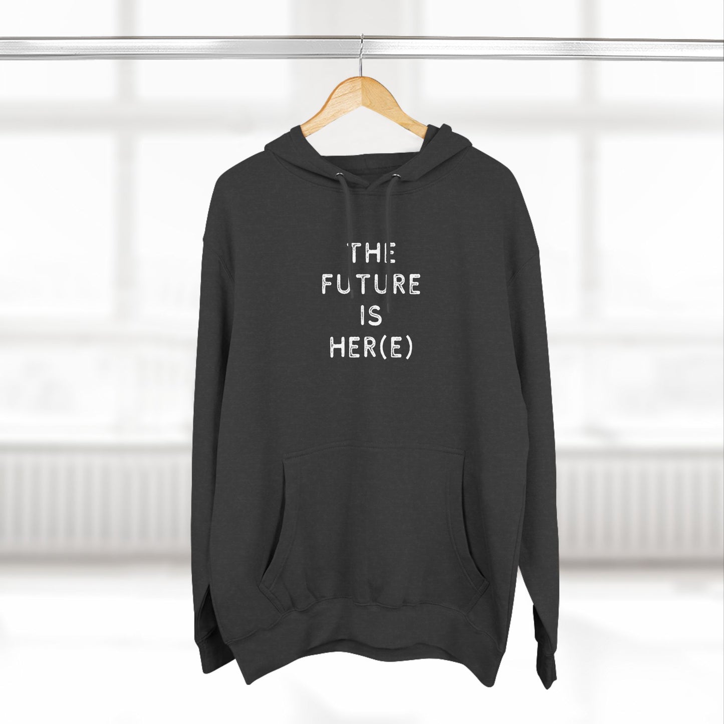 Fleece Hoodie - Feminist 'The Future is Her' Design