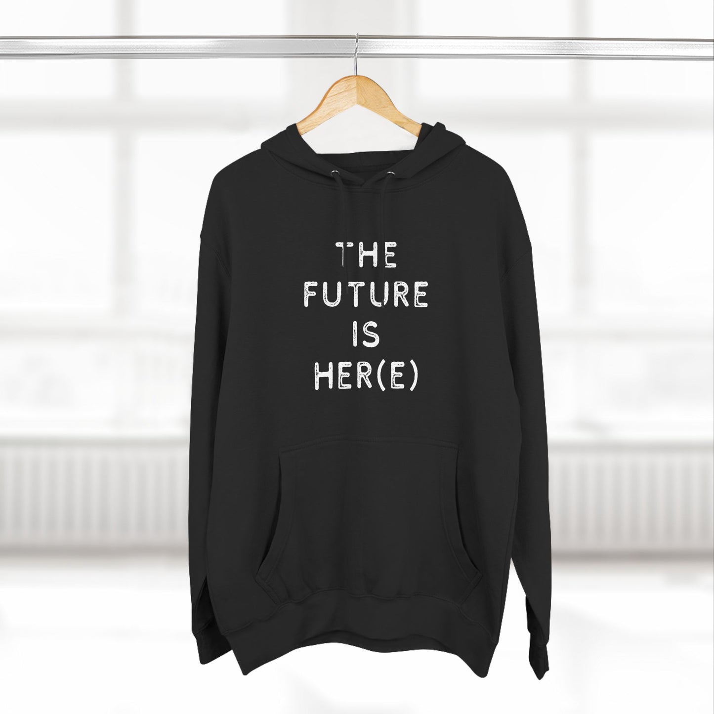 Fleece Hoodie - Feminist 'The Future is Her' Design