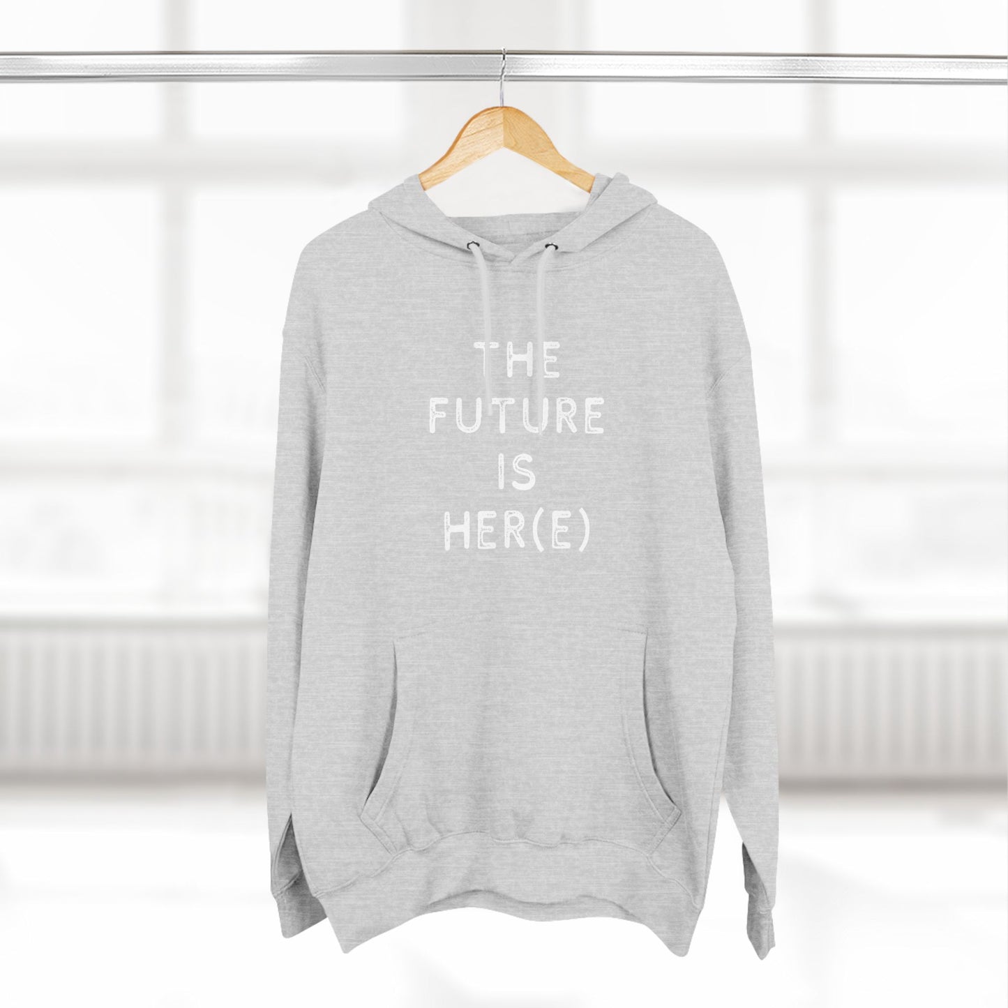 Fleece Hoodie - Feminist 'The Future is Her' Design